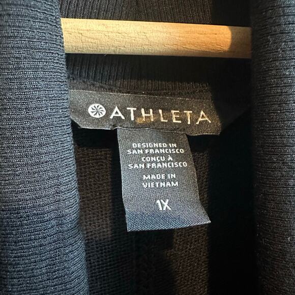 Athleta Pranayama Restore Wrap Cardigan Black 1X - Picture 3 of 10